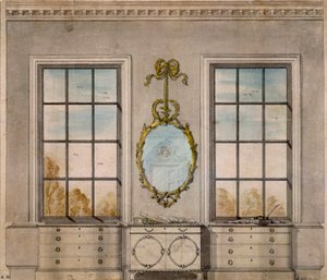 Diseño para una habitación por Linnell John (1723-99)